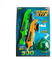 Спортивная игра YULU Sling Stix, в наборе 2 устройства для запуска с присоской, 1 мячик попрыгунчик YL032пц