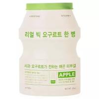 A'PIEU тканевая маска Real Big Yogurt One Bottle Apple с экстрактом яблока