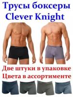 Мужские трусы-боксеры Clever Knight, 2шт. 4XL (р. 52-54) объем талии 74 см