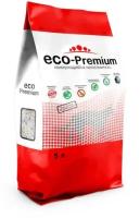 Наполнитель для кошачьего туалета ECO-Premium BLUE, древесный комкующийся 5 л (1,9 кг)