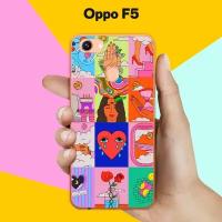 Силиконовый чехол на Oppo F5 Узор 5 / для Оппо Ф5