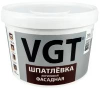 Шпатлевка фасадная VGT, акриловая, 18 кг