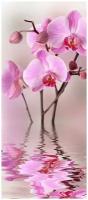 Самоклеящиеся фотообои "Орхидеи в отражении", размер: 90x210 см