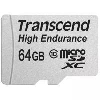 Флеш карта microSD 64GB Transcend microSDXC Class 10 (SD адаптер),MLC