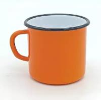 Кружка "Лысьвенские эмали" Оранжевый, эмалированная сталь 0,25 литра