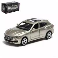 Машина металлическая Автоград Maserati Levente, 1:43, инерция, открываются двери, бежевый (67348)