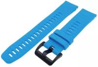 Силиконовый браслет для часов Garmin Fenix 5/6/7, Epix 2, QuickFit, голубой, 22 мм
