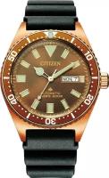 Наручные часы CITIZEN Promaster NY0125-08W, черный, коричневый