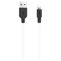 Кабель Hoco X21 Plus USB - Lightning, 2 м, 1 шт., белый/черный