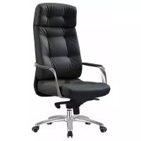 Компьютерное кресло Бюрократ _DAO для руководителя, обивка: натуральная кожа, цвет: black
