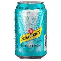 "Schweppes Bitter Lemon" - газированный напиток с лимоном и тоником, 330мл, Польша