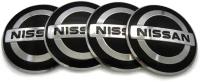 Наклейки на колесные диски и колпаки Ниссан 54 мм алюминий сфера