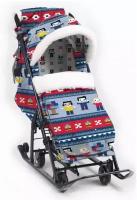 Санки-коляска комбинированные "Ника Детям НД7-5" В стиле лего