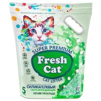 FRESH CAT летняя прохлада наполнитель силикагелевый для туалета кошек с ароматизатором (5 л)