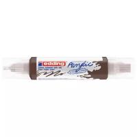 Edding Маркер Acryl 3D Double Liner, 5400, шоколадно-коричневый, 1 шт