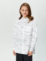 Школьная блуза Acoola, размер 128, белый