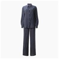 Комплект женский (рубашка, брюки) MINAKU: Enjoy цвет синий, р-р 54 9366270
