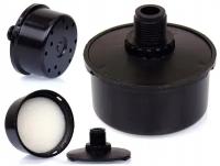 Воздушный фильтр для компрессора в сборе, пластиковый (Dнар. - 65 мм, резьба - 3/8" (17 мм))