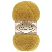 Пряжа Alize Angora Gold, 20 % шерсть, 80 % акрил, 100 г, 550 м, 5 шт., 02 шафран 550 м