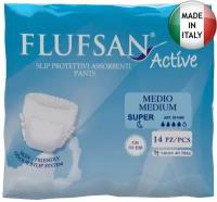 Подгузники-трусы Flufsan Active Night Мedium, объем талии 70-100 см, 14 шт