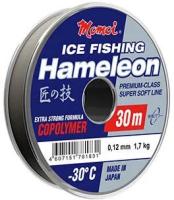 Монофильная леска для рыбалки Momoi Hameleon ICE Fishing 0,25 мм, 7,5 кг, 50 м, серебряная, 1 штука