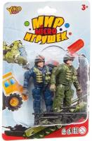 Набор игр. военный с 2солдатиком, серия Мир micro Игрушек, CRD 13,5x20x3,5 см, арт. M7606