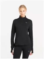 Толстовка, PUMA RUN FAV 1/4 ZIP, Женская, размер M; Black