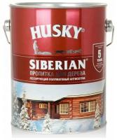 Антисептик Husky Siberian полуматовый, тиковое дерево 2,7 л