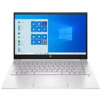 14" Ноутбук HP Pavilion 14-dv0050ur (1920x1080, Intel Core i3 2 ГГц, RAM 4 ГБ, SSD 128 ГБ, Win10 Home), 3V017EA, белая керамика/естественный серебристый