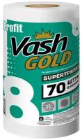 Vash Gold 8 Super Тряпка Profit Салфетки хозяйcтвенные тисненные отрывные 70 листов в рулоне по 22,3*40 см