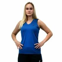 Asics SS TEE INDOOR (W) Футболка игровая волейбольная женская Синий (S, 35*30*1, 0,2)