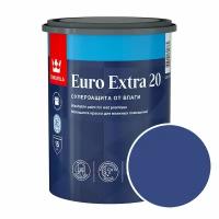 Краска моющаяся Tikkurila Euro Extra 20 RAL 5002 (Ультрамарин - Ultramarine blue) 0,9 л