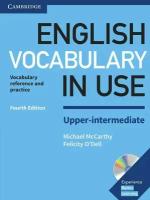 English Vocabulary in Use Upper-intermediate (4th Edition) + CD Словарь-справочник