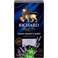 Чайный напиток фруктово-травяной Richard "Royal Melissa & Lavender. Good Night's Sleep" 25 сашет