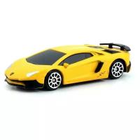 Машинка металлическая Uni-Fortune RMZ City 1:64 Lamborghini Aventador LP 750-4 Superveloce, без механизмов, цвет матовый желтый