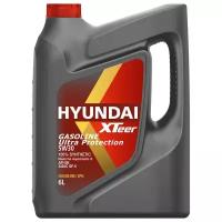 Моторное масло HYUNDAI XTeer Gasoline Ultra Protection 5W30 6л 100% синтетическое, для бензиновых двигателей, API SP