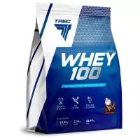 Протеин сывороточный 2270 гр, для набора мышечной массы Trec Nutrition Whey 100, вкус: шоколад