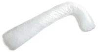 Подушка для беременных Body Pillow формы L без наволочки, с наполнителем "Холлофайбер", 150х75 см, L_holo