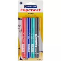 Centropen Набор маркеров Flipchart (8550/4PVC), 4 шт., ассорти, 4 шт