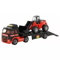 Погрузчик Mammoet Toys Volvo в коробке (56825), 89.5 см, черный/красный