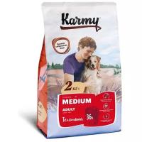 Сухой корм для собак Karmy Medium Adult, телятина