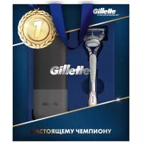 Подарочный набор Gillette Мужская бритва Skinguard, дорожный футляр