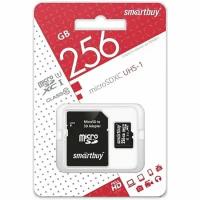 Карта памяти Smartbuy micro SDXC 256Gb Class 10 UHS-I + ADP