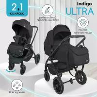 Коляска 2 в 1 Indigo H15 ULTRA черный