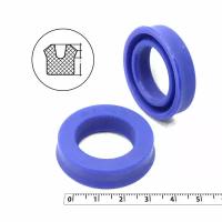 Манжета гидравлическая 25х40х10 (манжета цилиндра 40*25*10) тип UN PU (полиуретан) (упаковка 2 шт.)