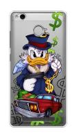 Силиконовый чехол на Xiaomi Redmi 3S/3 Pro / Xiaomi Redmi 3S/3 Pro "Scrooge McDuck with a Gold Chain", прозрачный