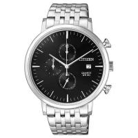 Наручные часы CITIZEN Quartz, черный, серебряный