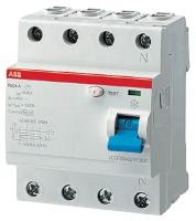 УЗО трехфазное ABB F204 ТИП A 25А 30MA, 2CSF204101R1250