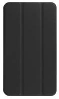 Чехол-обложка MyPads для Huawei MediaPad T1 T1-701u 7.0 тонкий умный кожаный на пластиковой основе с трансформацией в подставку черный