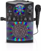 Караоке система Singing Machine с микрофоном и LED Disco подсветкой цвет черный